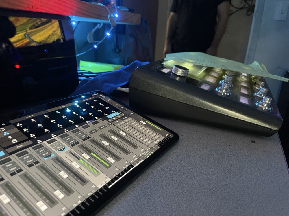 Console detail at Leaning Studios